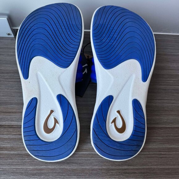 OluKai Komo Men\'s Sandals Slides in Sunset Blue main image 10